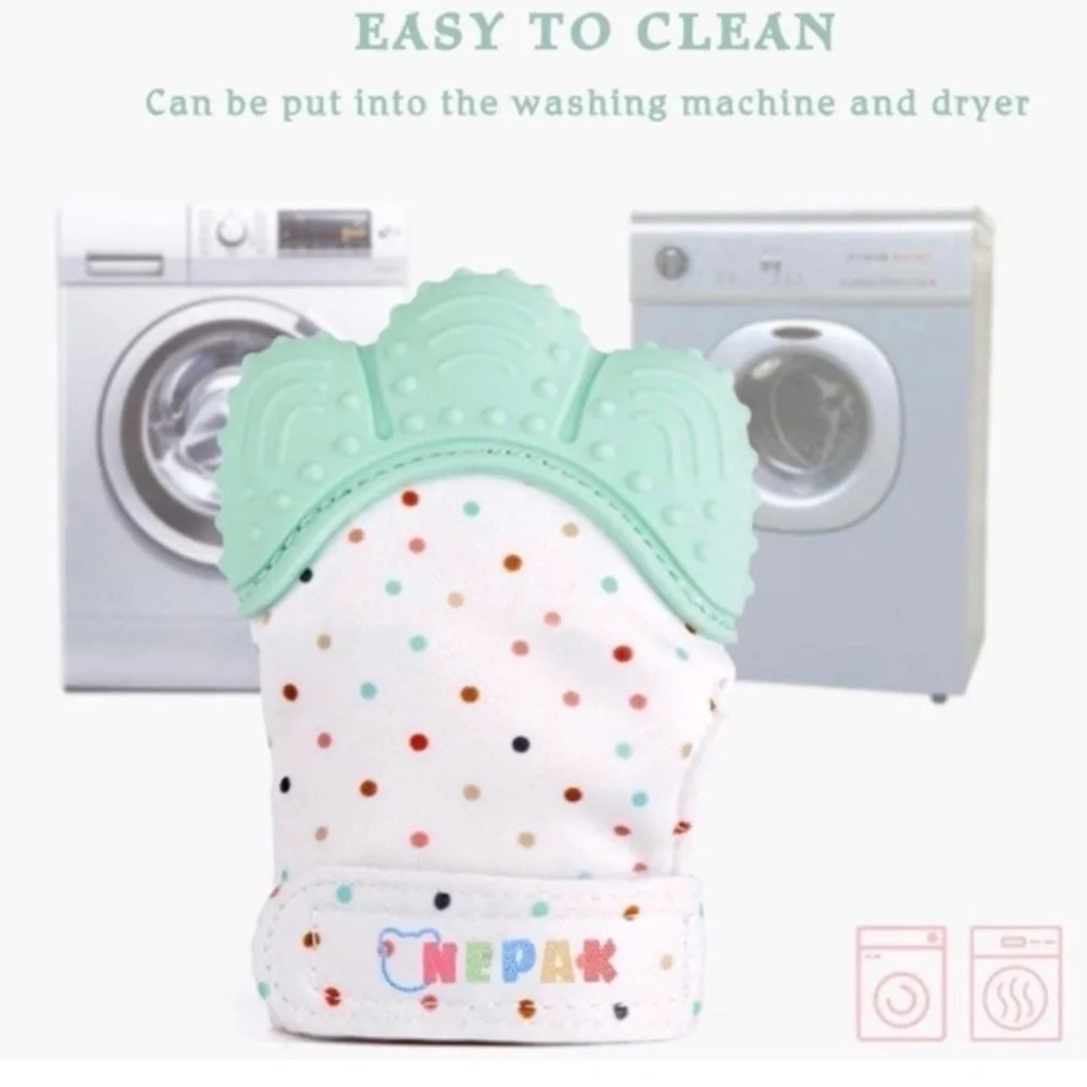 Baby Teething Mitten (2) -Free shipping- New